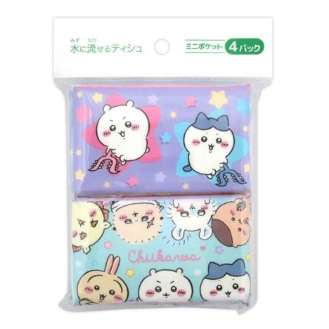 ミニポケットティシュ　ちいかわ　４Ｐの商品画像